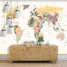 Beibehang пользовательские Обои фреска Ультра HD карта мира гостиная диван фон настенная декоративная живопись 3d обои behang