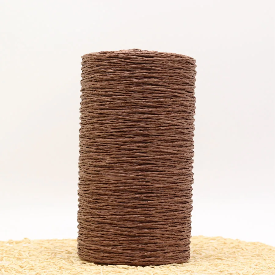 500 г/лот соломенная пряжа из рафии, пряжа для вязания «сделай сам», летняя соломенная шляпа, сумки, подушки, корзины, материал, ручная пряжа
