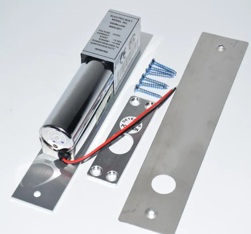 low temp timer Electric Bolt Mortise wooden glass gate Door Lock Electronic intelligent Fail