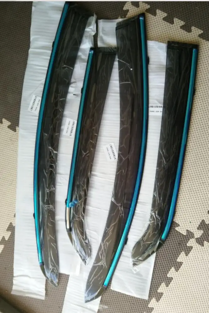 Ford Ecosport 2015 2014 2013 Sun Rain Window Deflectors vent visor Protective Exterior Awning Cover Accessories Trims
