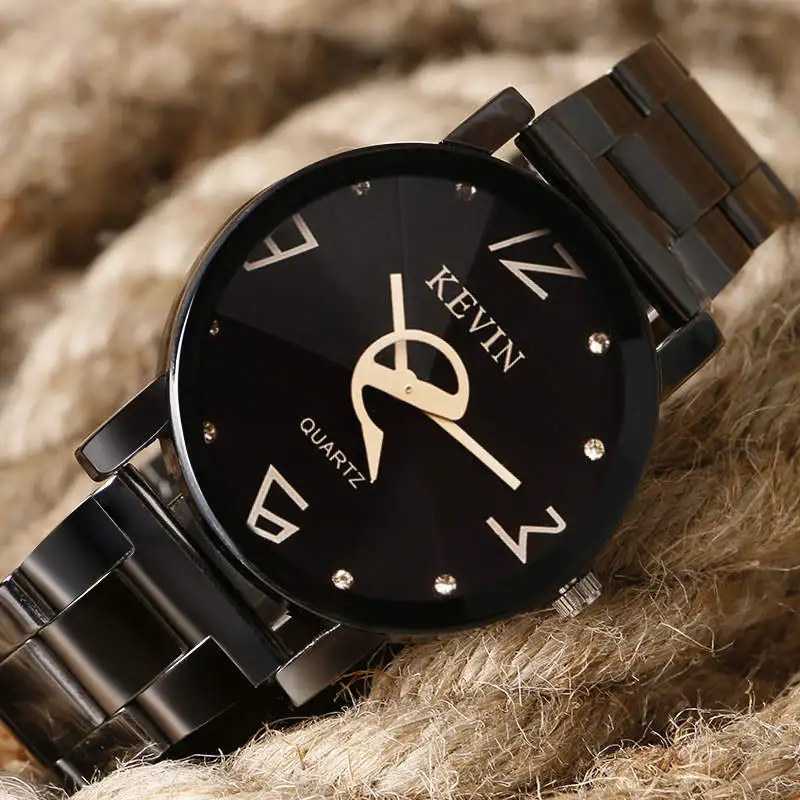 KEVIN модные уникальные часы для женщин браслет часы нержавеющая сталь Группа для мужчин кварцевые часы Стильные наручные часы reloj - Цвет: E