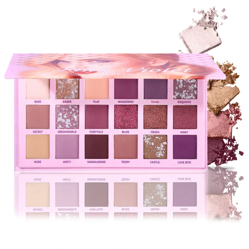 

18 Colors Nude Shining Eyeshadow Palette Waterproof Smoky Eye Shadow Pallete Matt Powder Cosmetics TSLM1