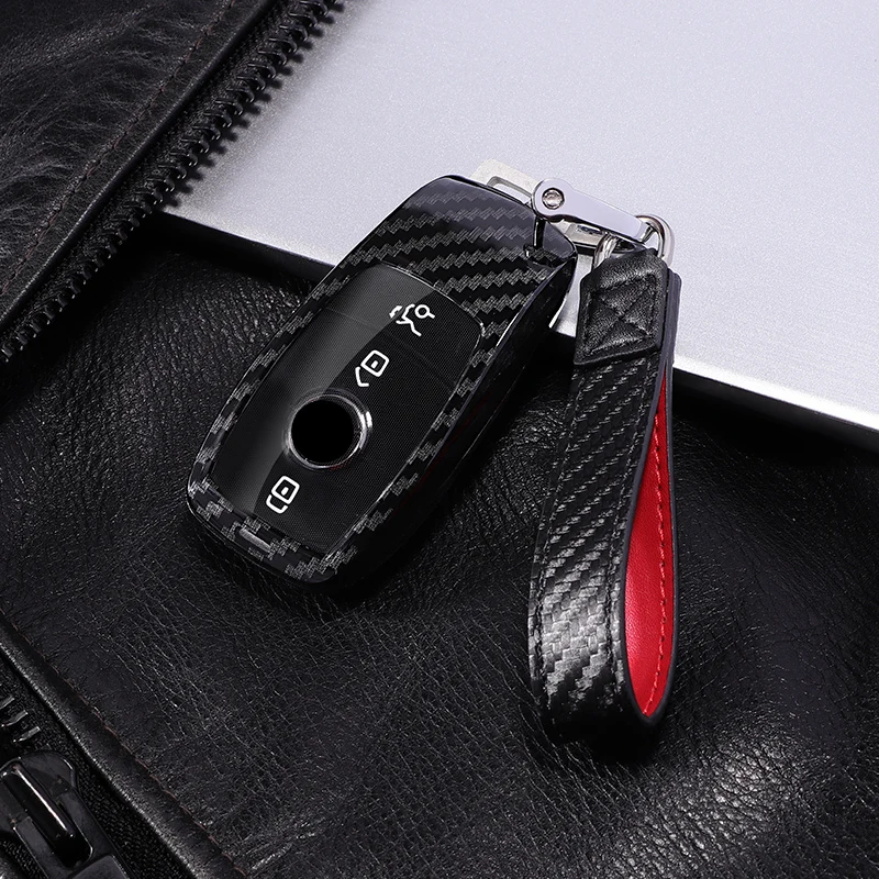 PC Carbon Fiber Fob полный защитный чехол автомобильный чехол для ключей для Mercedes Benz AMG E класс W213 для подарков