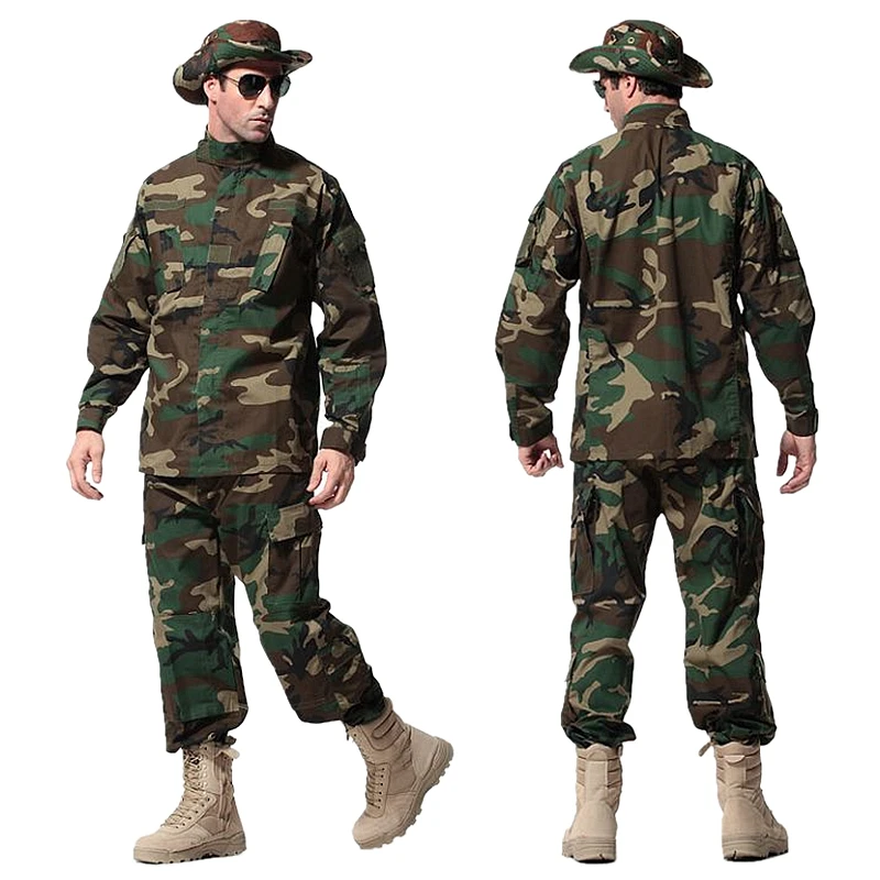 Тактическая камуфляжная Униформа рубашка для мужчин солдат Боевая Мультикам тактическая рубашка армейская охотничья уличная одежда тренировочная форма наборы