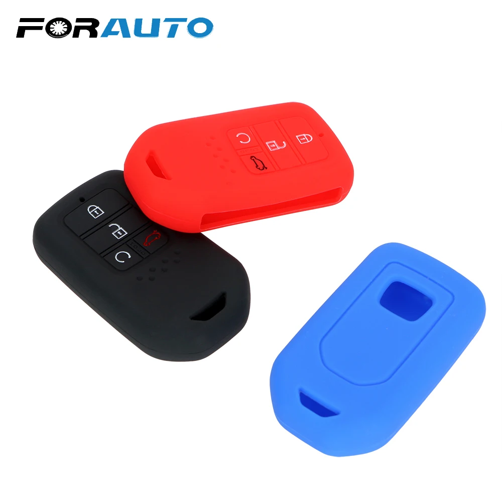

FORAUTO Car Key Cover Key Bag 4 Button Protector Cover Car-styling For Honda Civic 2015 2016 Car Silicone Rubber Key