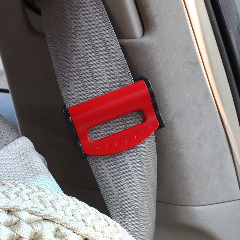 

Car Seat Belt Buckle 1 Pair 4 Colors blue, silver, red, black