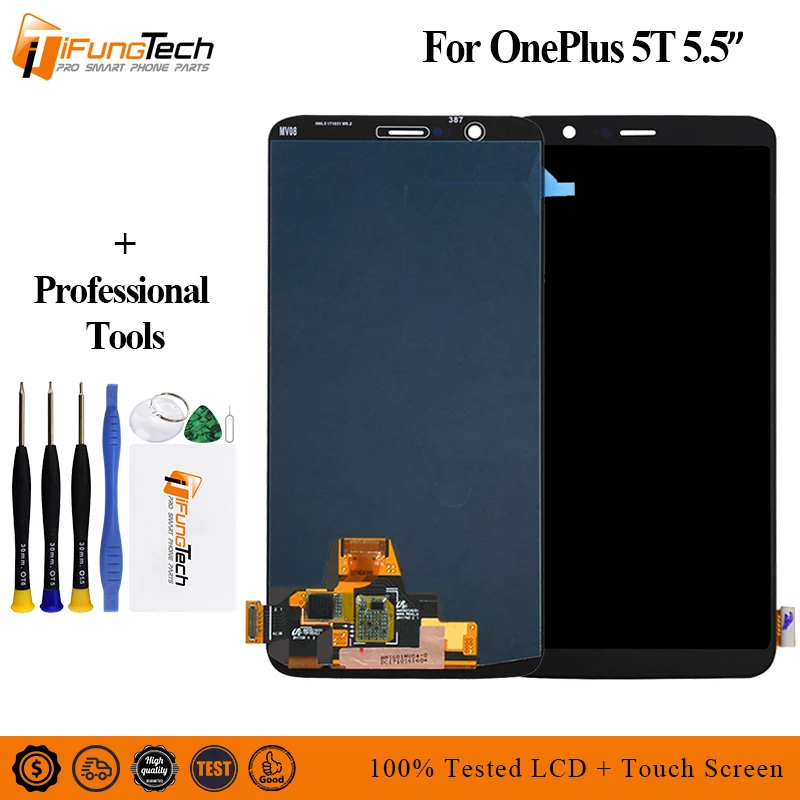 

For OnePlus 5T display lcd touch Screen Assembly replacement for OnePlus 5T A5010 lcd display screen