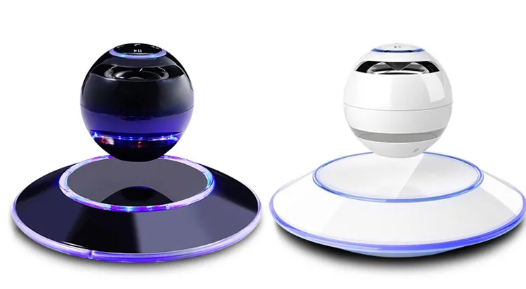 MOXO S1 Magnetic Levitation Speaker Portable Wireless Bluetooth Speakers Wood Base Floating Maglev Speaker With LED