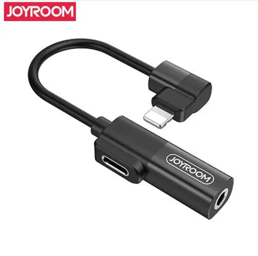 Разветвитель Joyroom для наушников OTG адаптер освещения на двойное освещение/3 5 мм AUX