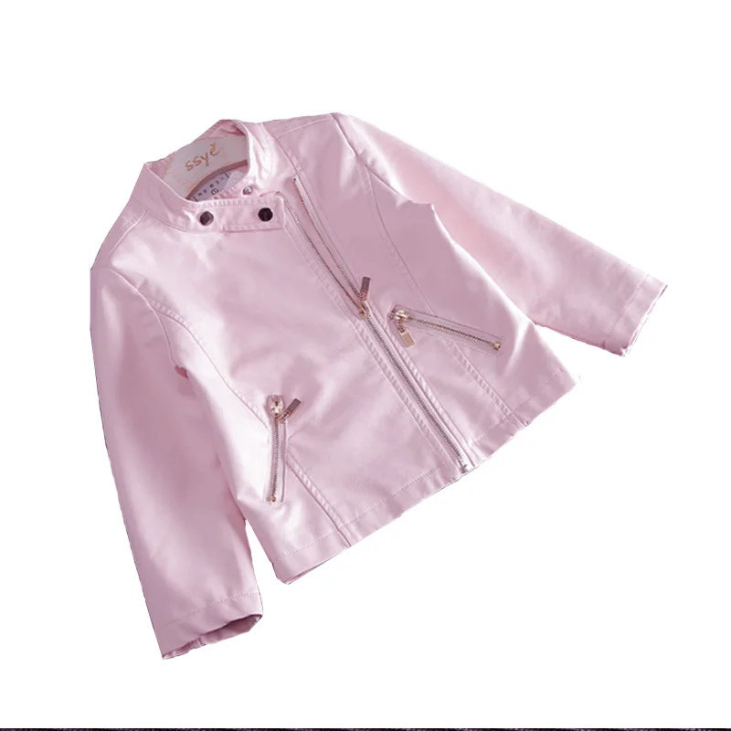 

Children's clothing girls girls baby zipper wild leather jacket jacket