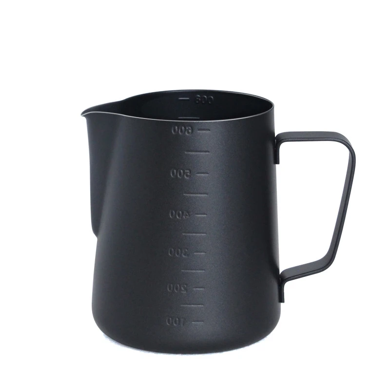 

350ml/600ml Teflon Practical StainlessSteel Espresso Coffee Pitcher Barista Kitchen Craft Scale Coffee Latte Milk Frothing Jug