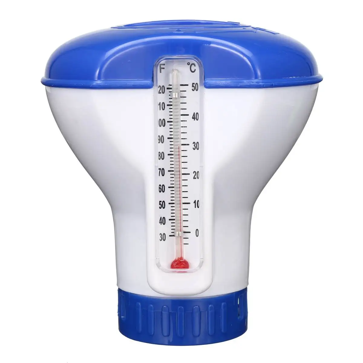 

Swimming Pool Spa Chemical Tablet Floating Chlorine Dispenser Applicator Tool Sterilizer with Thermometer Pool Accessories