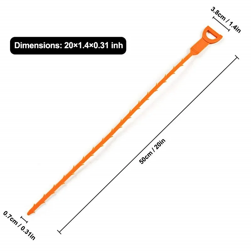4 шт. дренажный Змеиный инструмент для удаления забивания волос, инструмент для очистки, пластиковая мойка, трубопровод, крюк для ванной комнаты, кухни, туалета, дренажная труба