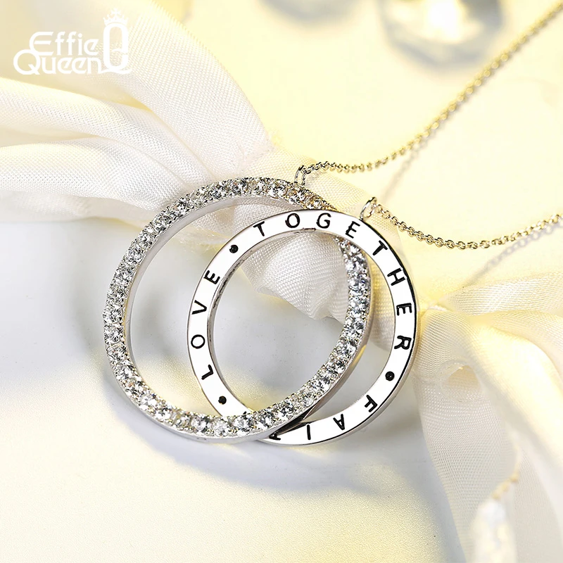 

Effie Queen 2017 New Arrival Women Pendant Necklaces The New Crystal Necklace All-match Female Long Chain Necklace Jewelry DN128