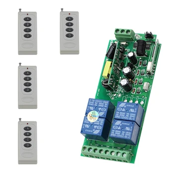 

High Quality AC 85V~250V RF 4 CH Wide Voltage Multi-Function Wireless Remote Control Switch Transmitters and Receiver Smart Home