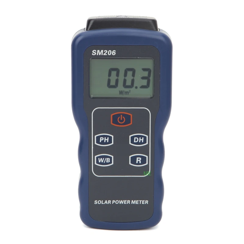 New Solar Power Meters Light Meter Mini Solar Lipo Charger Board Radiation Tester 0.1-1999.9 Lux Power Meter SM206