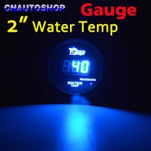 Dragon Gauge " 52 мм Датчик температуры воды автомобиля 40~ 120 Цельсия/Фаренгейт цифровой дисплей 12 В измеритель температуры черный корпус