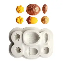 Nuts Shape DIY Fondant Cake Chocolate Decor Silicone Mold Baking Kitchen Tools non-toxic and environmentally friendly