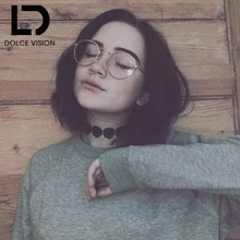 Очки с винтажной Золотой оправой для женщин, очки с круглыми прозрачными линзами, женские очки для компьютера, Новинка