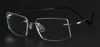 Fashion Super Flex and Light Memory Titanium Rimless Eyeglasses Frames For Myopia Lenses Reading Glasses ► Photo 1/5