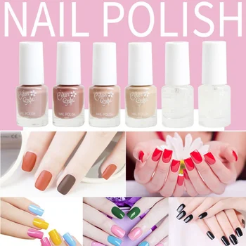 

Nail Polish Purple Red Black Gray Soak Off Set Non-Toxic No Stimulation Nail Polish With Nail Brighten Oil Nail Art Product