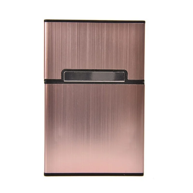 

Cigarette Case Classic Flip Top Aluminum Alloy Metal Storage Box Holder Carrier Container For 20 Cigarettes Smoking Accessories