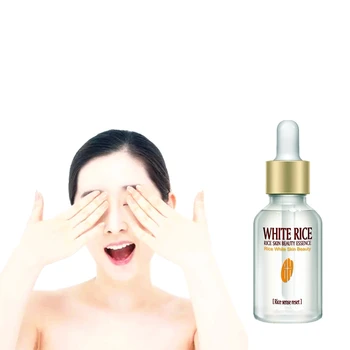 

100% Nature White Rice Extract Moisturizing Skin Whitening Creams 15ml Desalination Melasma Black Spot Removing Face Essence
