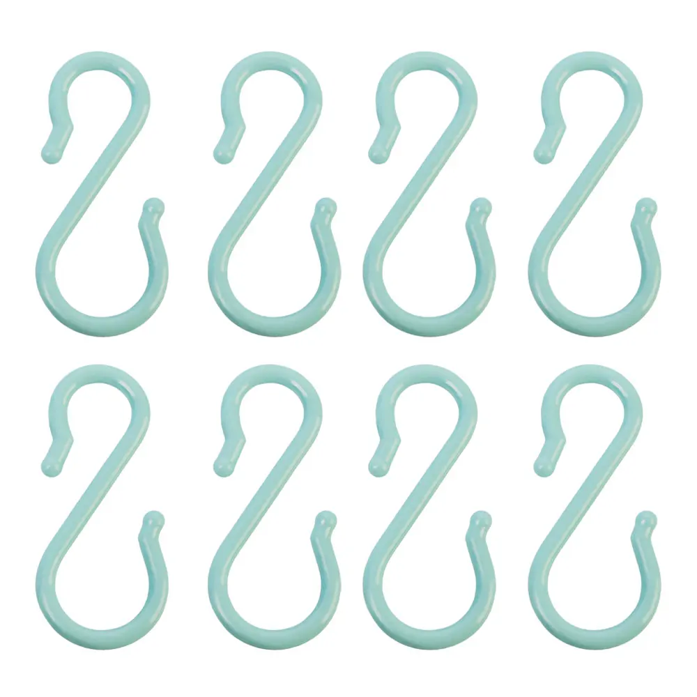 Plastic Hanger 8pcs/Bag Organizer Durable S Shaped Hooks 3 Color Household Multi-Function Drop Shipping | Дом и сад