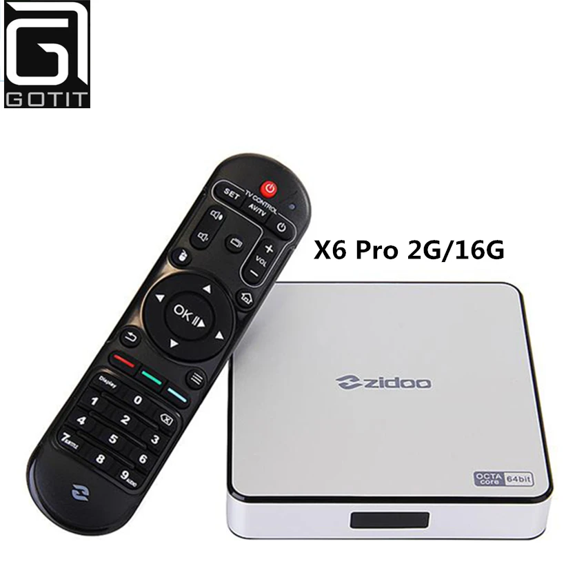 

ZIDOO X6Pro Android TV Box RK3368 Quad Core 1.5GHz 2G/16G 802.11AC Bluetooth 3D XBMC Aluminium Smart TV Box IPTV Media Player