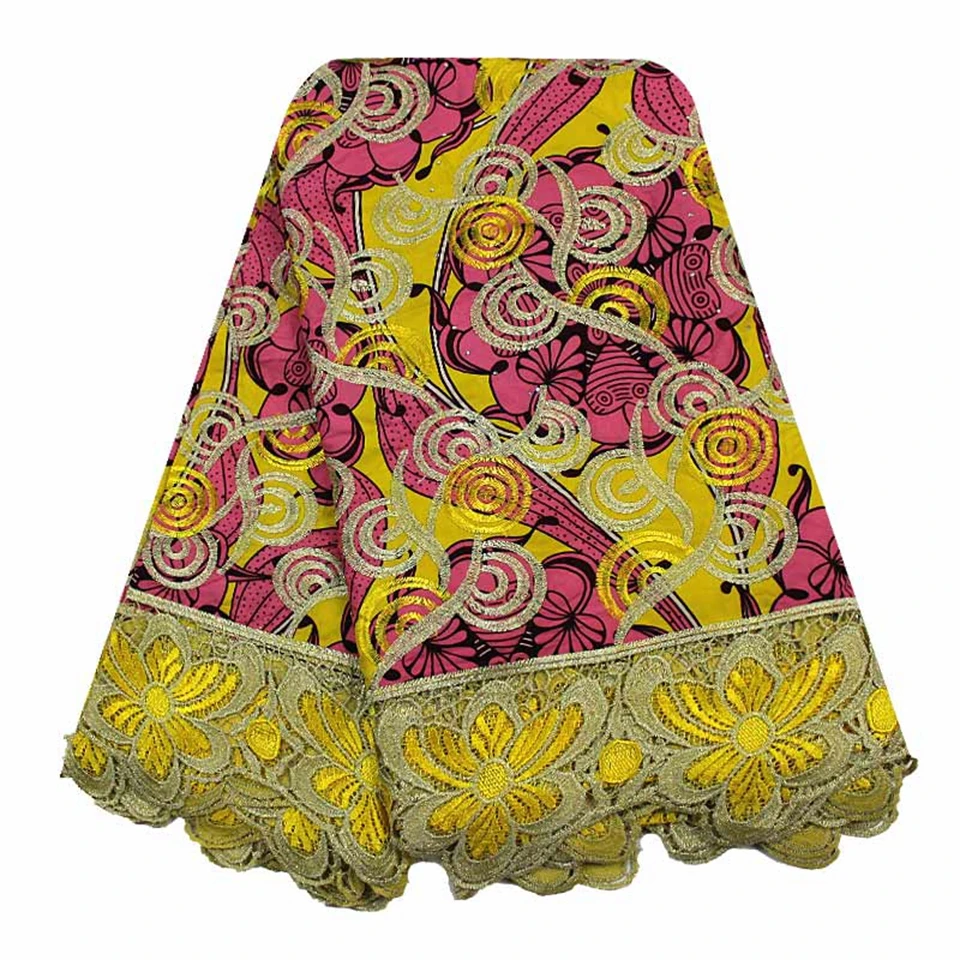 

Mitex Holland Lace Wax Print African Fabrics Kitenge/Pagnes/Tissues Africain/Chitenge/ Fabric For Dressmakings/Sewing YBGLW-179