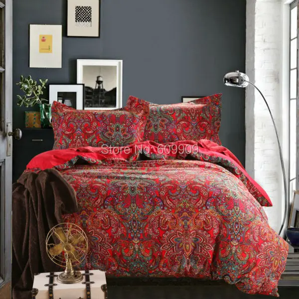 Bohemian Bedding Set Boho Style Paisley Moroccan Bohemian Bedding Set Boho Style Paisley Moroccan Bed Duvet Cover 100