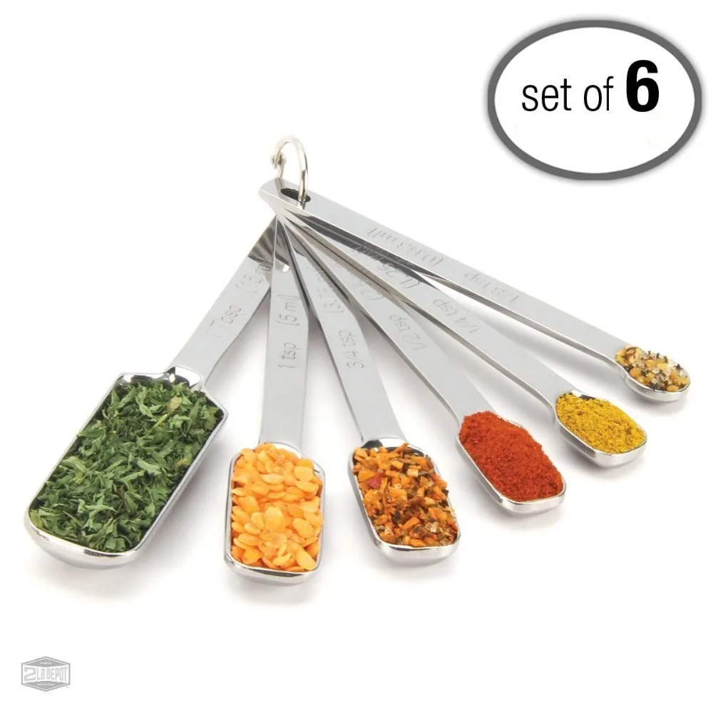 Single 1 Tbsp Narrow Stainless Steel Measuring Spoon for Thin, Narrow Mouth  Spice Jars