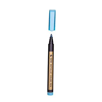 1 шт. цветные маркеры водонепроницаемые перманентные металлические маркеры для белой бумажной доски крафт-бумага фотоальбомы Diy украшения - Цвет: Blue