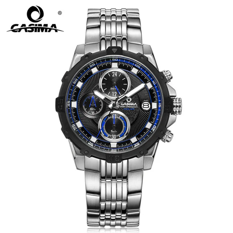 

CASIMA Business Men Watches Top Brand Luxury Watch Waterproof 100m Multi-Function Fashion Chronograph relogio masculino