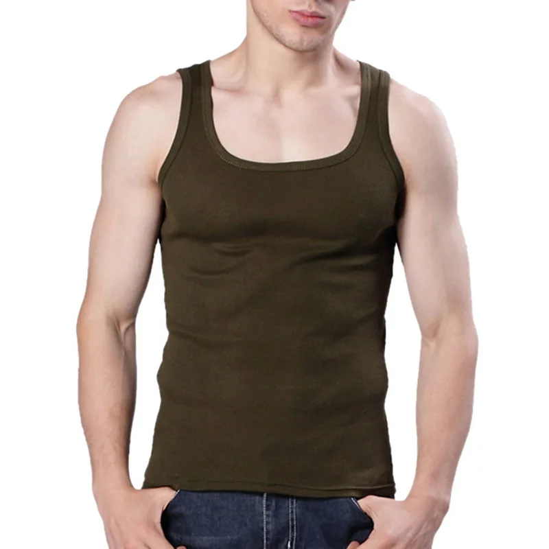 MoneRffi летний мужской хлопковый жилет рубашка без рукавов u-образный вырез сплошной цвет Фитнес Майка, одежда гибкое нижнее белье футболка плюс размер