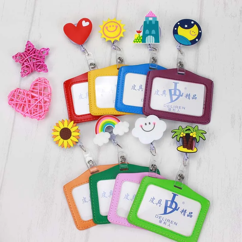 

2018 New Design Nurses Retractable Badge with Horizontal Card Scroll ID Card Business Card Folder Hospital Hospital Office
