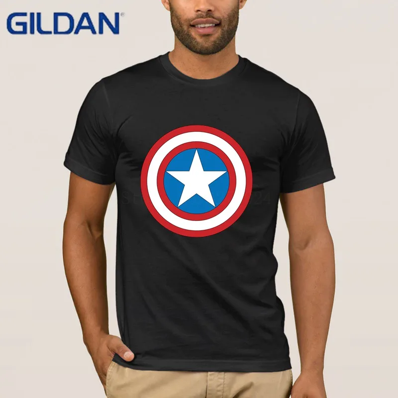 Costume 100% Cotton Tshirt Men Captain America T Shirt For Men Letter ...