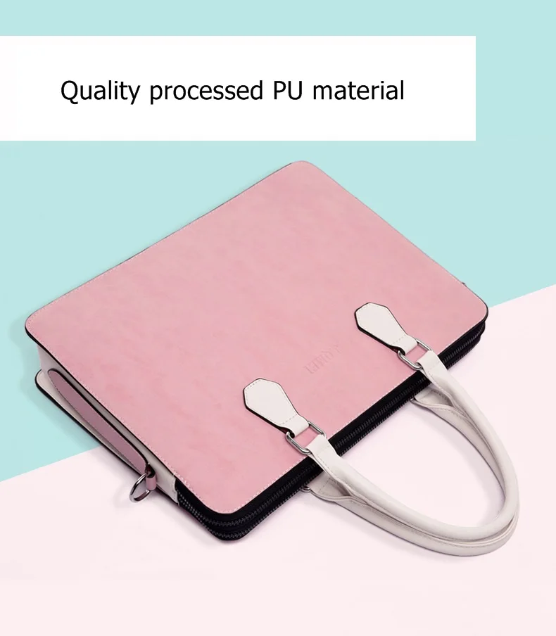 Выпуск J. QMEI 13," 14" 15," PU деловой портфель сумка для ноутбука сумка на плечо для ноутбука двойная молния дизайн