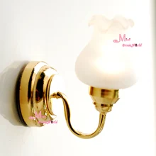 1/12 кукольная Миниатюра самоконтроля W/Батарея стены настольная лампа светло LE02