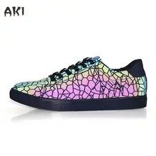 2017 neue Angebote Chameleon Bunte Männer Freizeitschuhe Liebhaber Femme Paar Leuchtende Led Schuhe Reflektierende Jogging ZX Flux Flache Männlichen