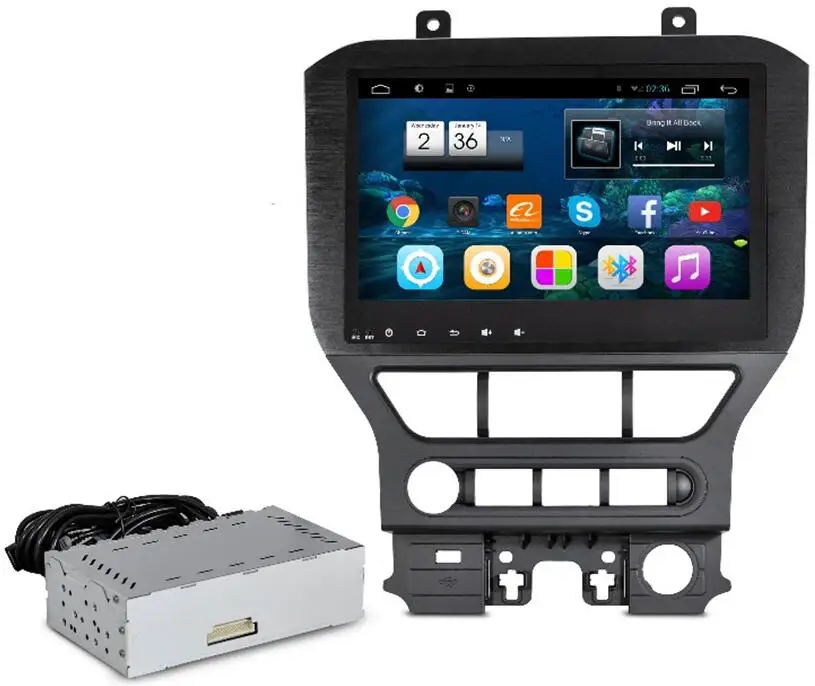 Sale 10.2" Android Autoradio Car Multimedia Stereo DVD GPS Navigation Radio Audio Sat Nav Head Unit for Ford Mustang 2015 2016 2017 5