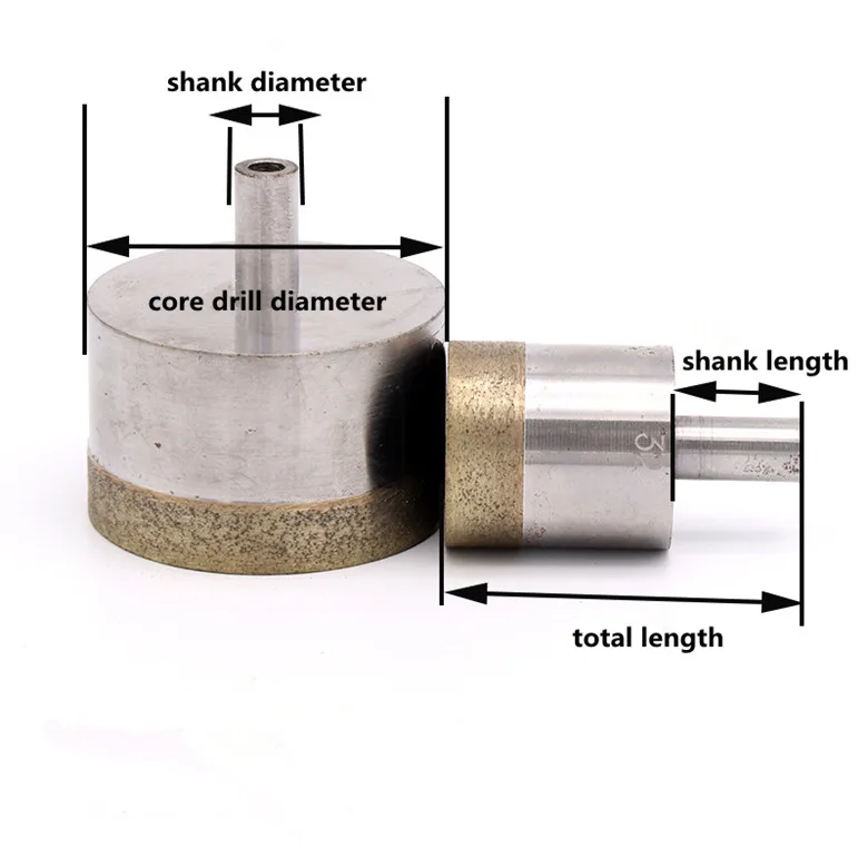 10 мм хвостовик алмазный спеченный покрытием перовое сверло, отверстие для каменной керамики стекло бурения