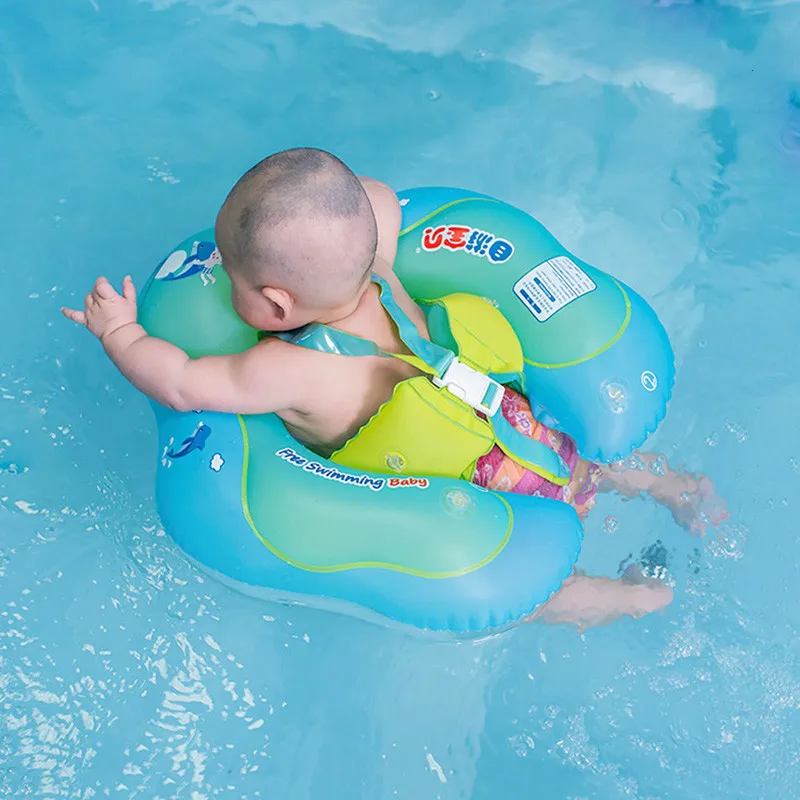 Baby Toddler Inflatable Body Swimming Accessories Pool Float Ring Kids Armpit Float Ring Circle Bathing Double Raft Rings Toy