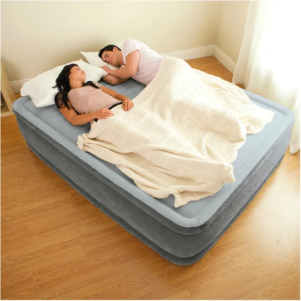 Cheap INTEX 64499 Luxury 152*203*33cm two person plus indoor air bed airmattress mattress, repair patch