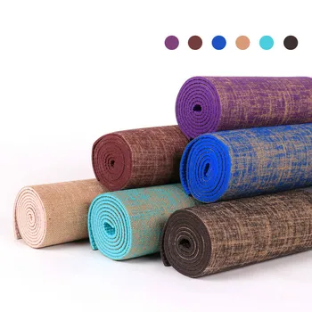 

High Quality High Density Non-slip Comfortable Breathable Flax Yoga Mat Fitness Mat Sports Equipment