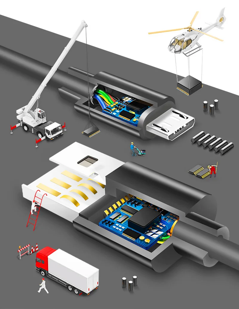 Кабель Micro USB SUPTEC, шнур для быстрой зарядки и передачи данных, зарядное устройство для мобильного телефона на Android, для samsung S8, A50, Redmi, Note7, USBC, type C