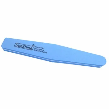 WUF 1 Pcs/Lot Diamond Double Side 100/180 High Quality Nail File Buffer Sanding Washable Nails Tool For Nail