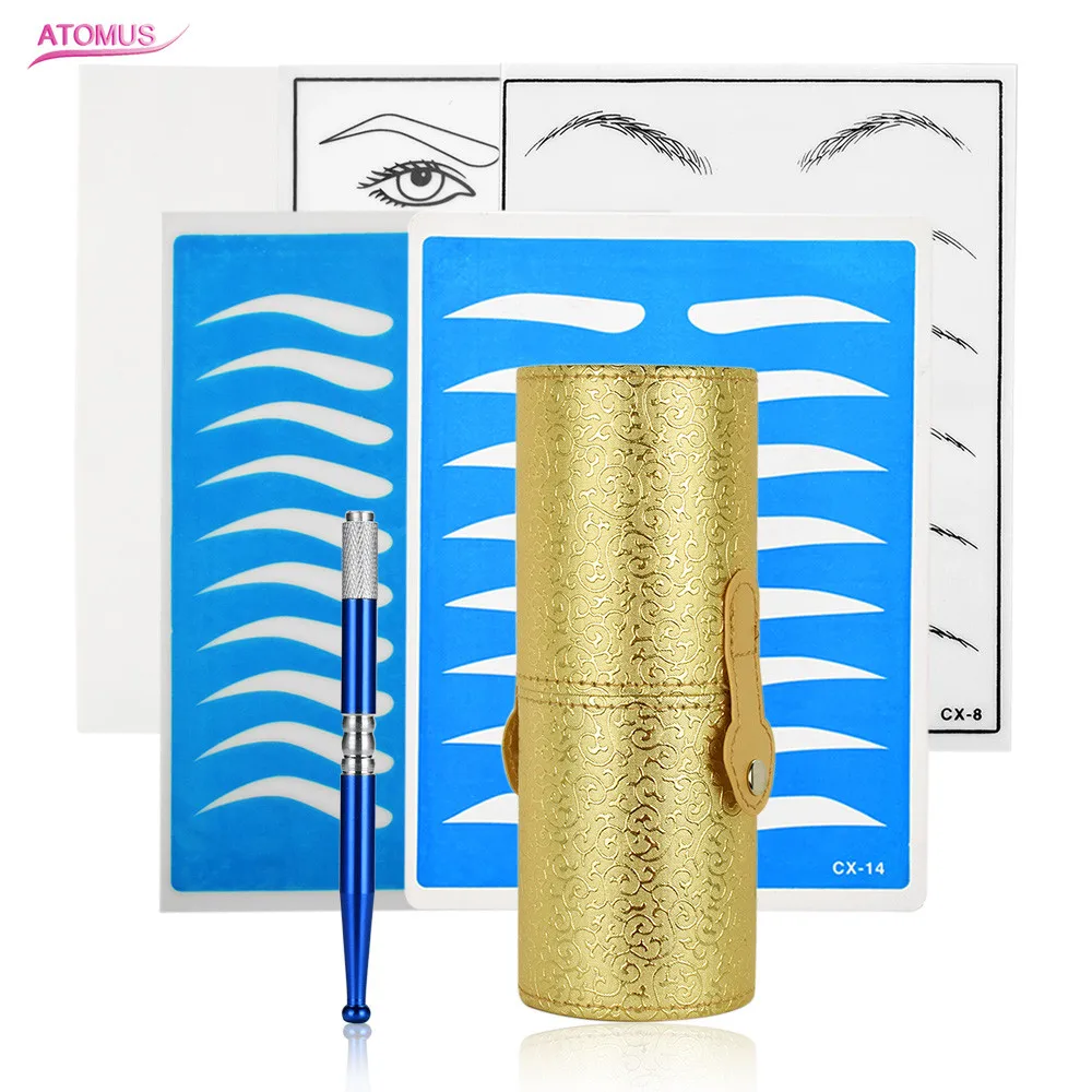 

Eyebrow Tattoo Kit Dermografo Para Sobrancelhas Microblading Kit Practice Skin Training For Beginers 3d Eyebrow Microblade Kit