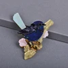 Blucome-broche en forme d'oiseau, Magpie bleu vif, broche colorée en acrylique naturelle, Clips de Corsage, pour enfants, femmes, pour costume, écharpe, bijoux de décoration ► Photo 3/6