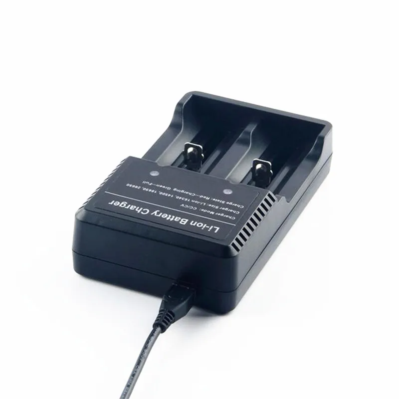 5 в USB разъем интеллектуальное двойное зарядное устройство Li Ion 18650 14500 16340 26650 2 шт
